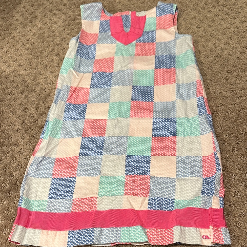 Vineyard Vines Multicolor Patchwork gorls Dress size 8